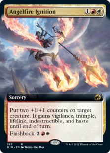 Angelfire Ignition (Extended Art) [Innistrad: Midnight Hunt] MTG Single Magic: The Gathering | Red Claw Gaming