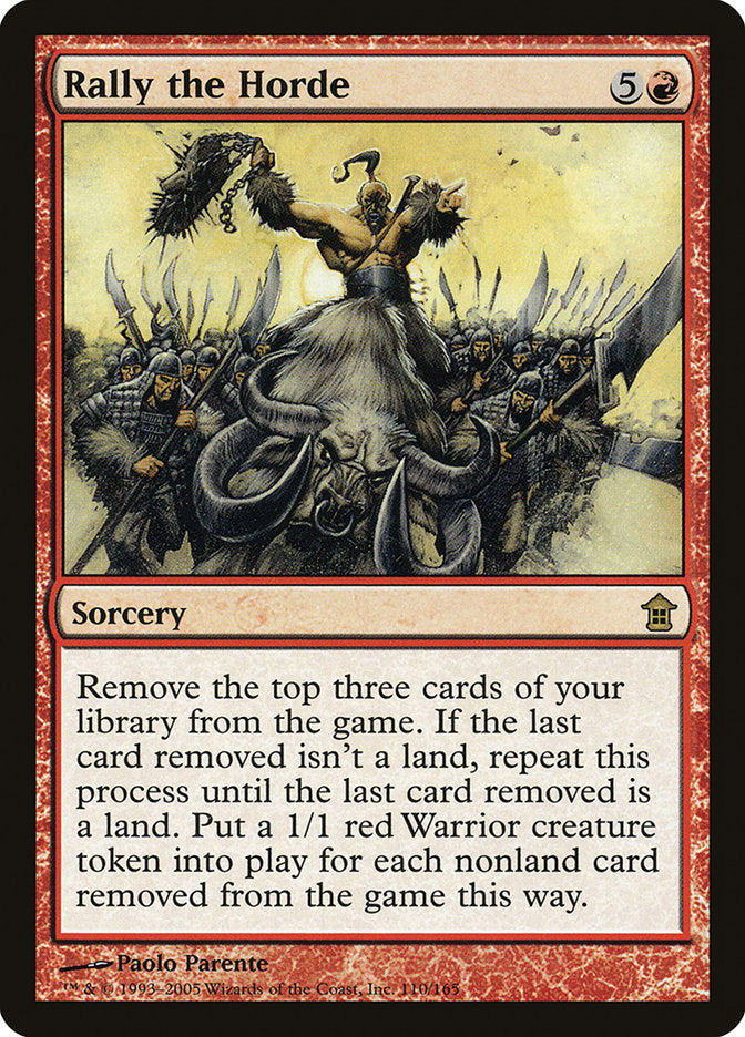 Rally the Horde [Saviors of Kamigawa] MTG Single Magic: The Gathering    | Red Claw Gaming