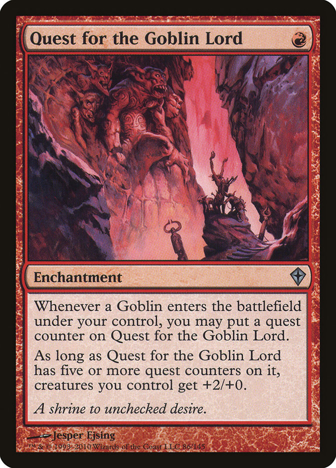 Quest for the Goblin Lord [Worldwake] MTG Single Magic: The Gathering | Red Claw Gaming