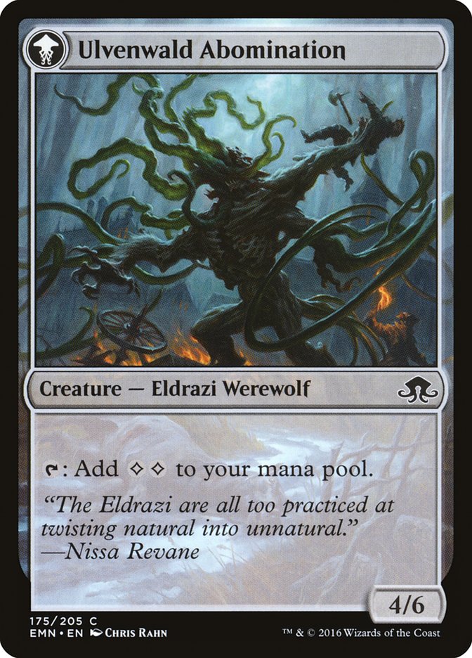Ulvenwald Captive // Ulvenwald Abomination [Eldritch Moon] MTG Single Magic: The Gathering | Red Claw Gaming