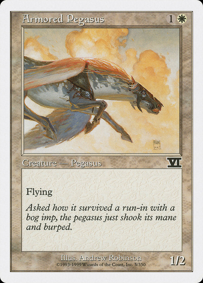 Armored Pegasus [Classic Sixth Edition] MTG Single Magic: The Gathering | Red Claw Gaming