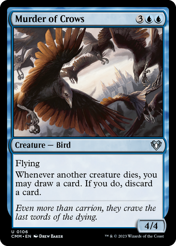 Murder of Crows [Commander Masters] MTG Single Magic: The Gathering | Red Claw Gaming