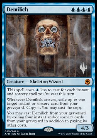 Demilich (Promo Pack) [Dungeons & Dragons: Adventures in the Forgotten Realms Promos] MTG Single Magic: The Gathering | Red Claw Gaming