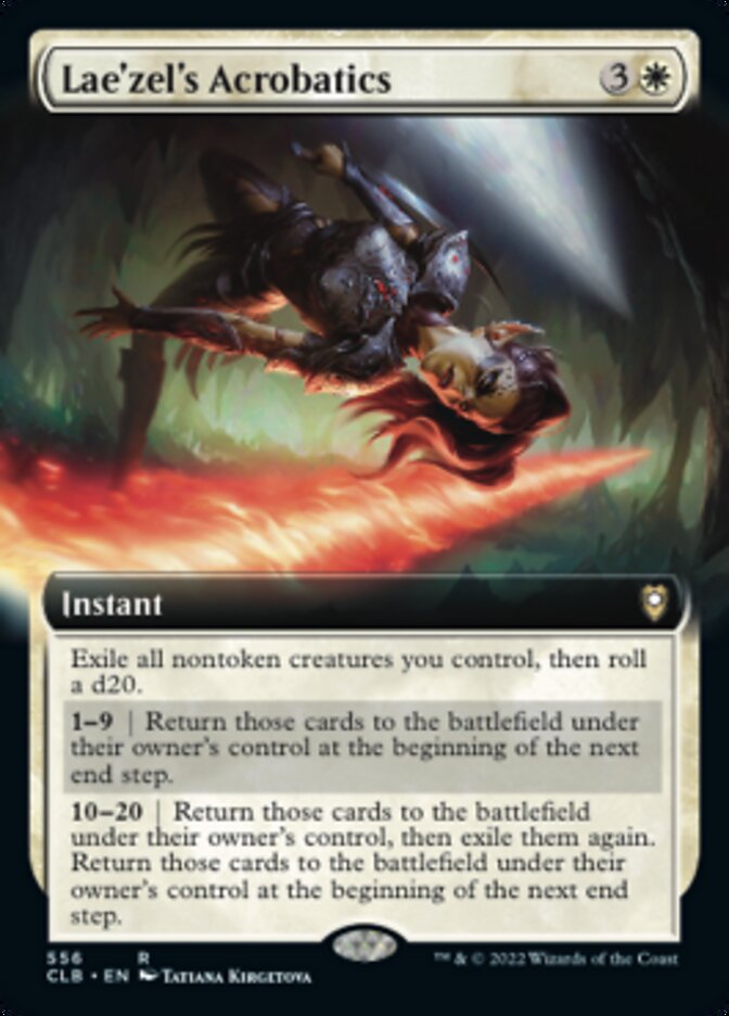 Lae'zel's Acrobatics (Extended Art) [Commander Legends: Battle for Baldur's Gate] MTG Single Magic: The Gathering | Red Claw Gaming