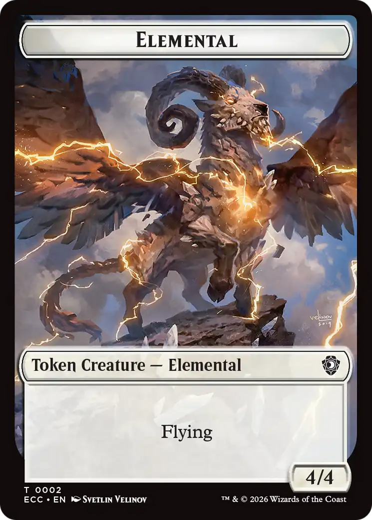 Elemental (0002) // Elemental (0009) Double-Sided Token [Lorwyn Eclipsed Tokens] MTG Single Magic: The Gathering | Red Claw Gaming