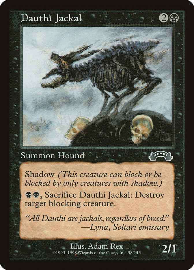 Dauthi Jackal [Exodus] MTG Single Magic: The Gathering | Red Claw Gaming