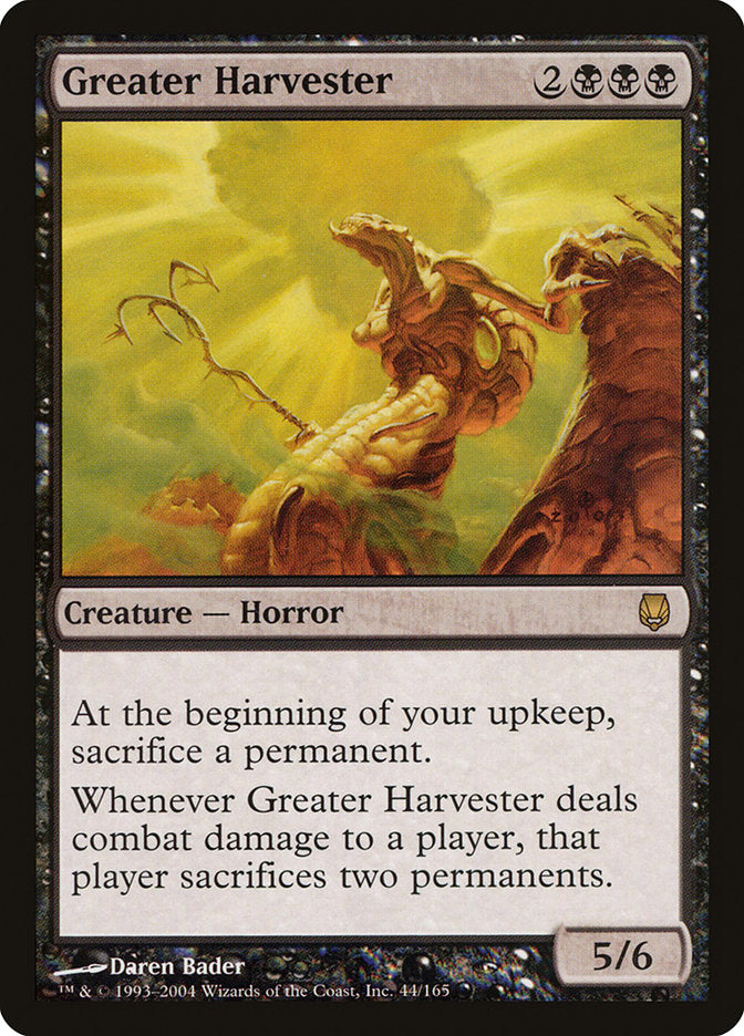 Greater Harvester [Darksteel] MTG Single Magic: The Gathering | Red Claw Gaming