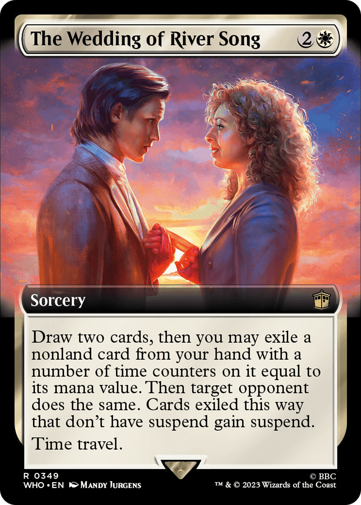 The Wedding of River Song (Extended Art) [Doctor Who] MTG Single Magic: The Gathering    | Red Claw Gaming