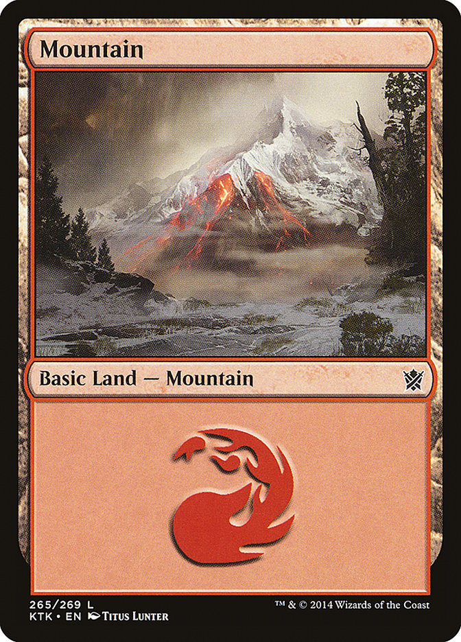 Mountain (265) [Khans of Tarkir] MTG Single Magic: The Gathering | Red Claw Gaming