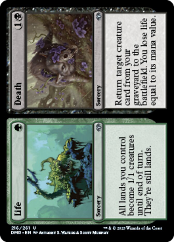 Life // Death [Dominaria Remastered] MTG Single Magic: The Gathering | Red Claw Gaming