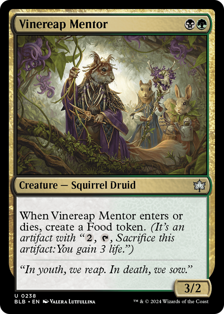 Vinereap Mentor [Bloomburrow] MTG Single Magic: The Gathering | Red Claw Gaming