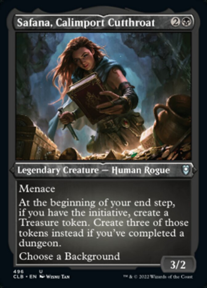 Safana, Calimport Cutthroat (Foil Etched) [Commander Legends: Battle for Baldur's Gate] MTG Single Magic: The Gathering | Red Claw Gaming