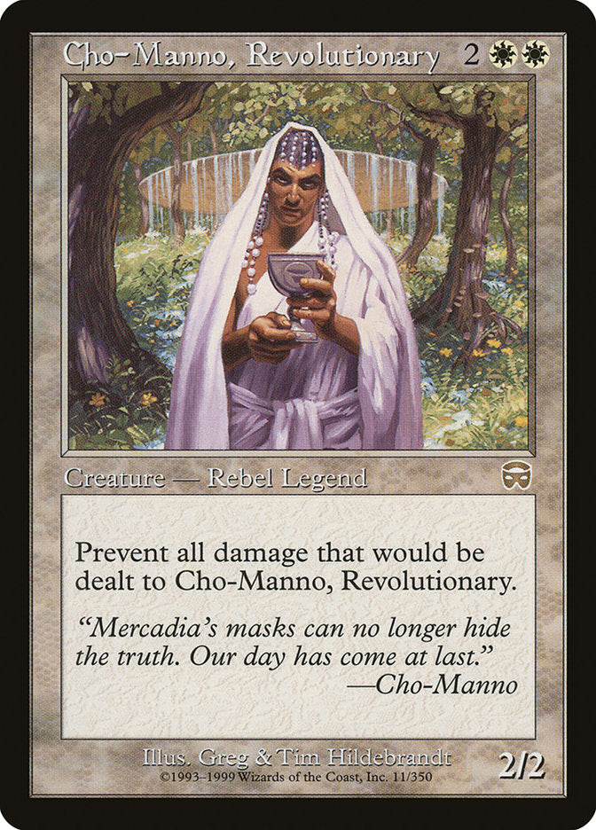 Cho-Manno, Revolutionary [Mercadian Masques] MTG Single Magic: The Gathering | Red Claw Gaming
