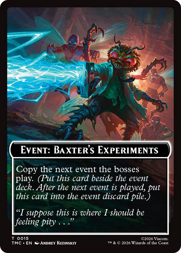 Event: Baxter's Experiments [Teenage Mutant Ninja Turtles Commander Tokens] MTG Single Magic: The Gathering | Red Claw Gaming