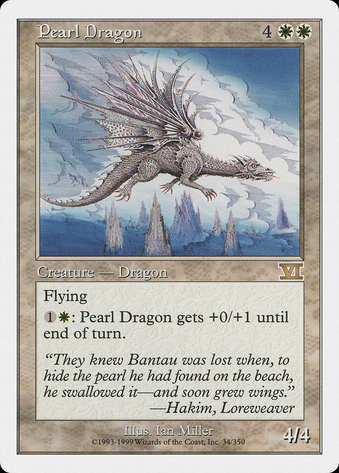 Pearl Dragon [Classic Sixth Edition] MTG Single Magic: The Gathering | Red Claw Gaming