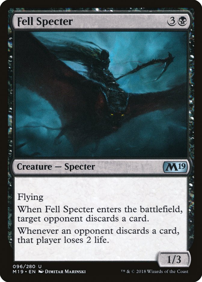 Fell Specter [Core Set 2019] MTG Single Magic: The Gathering | Red Claw Gaming