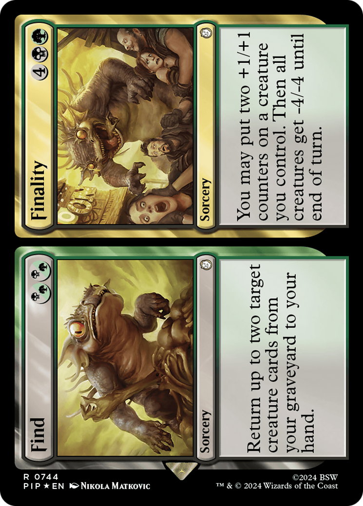 Find // Finality (Surge Foil) [Fallout] MTG Single Magic: The Gathering | Red Claw Gaming