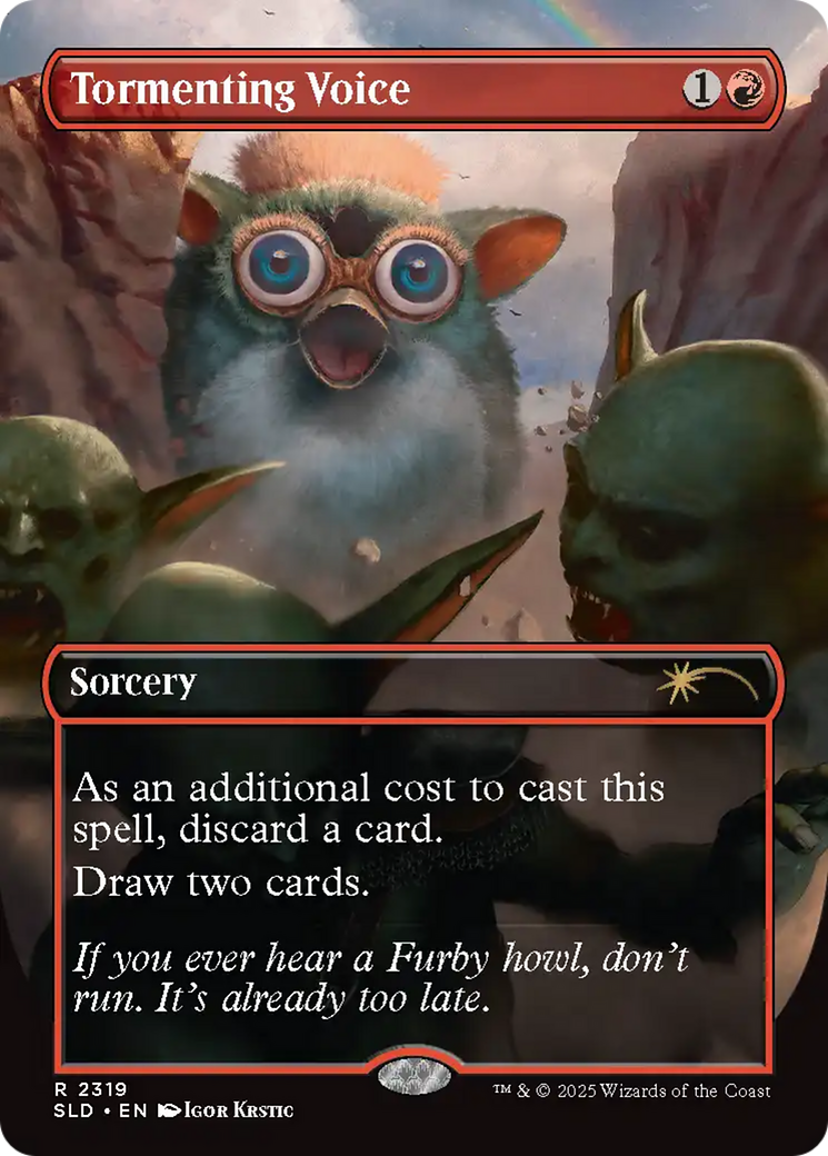 Tormenting Voice (Rainbow Foil) [Secret Lair Drop Series] MTG Single Magic: The Gathering | Red Claw Gaming