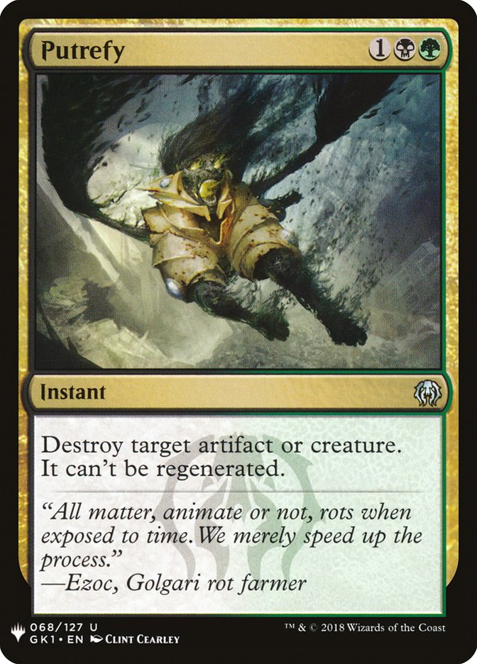 Putrefy [Mystery Booster] MTG Single Magic: The Gathering | Red Claw Gaming