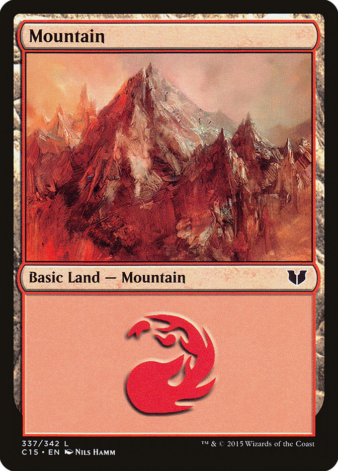 Mountain (337) [Commander 2015] MTG Single Magic: The Gathering | Red Claw Gaming