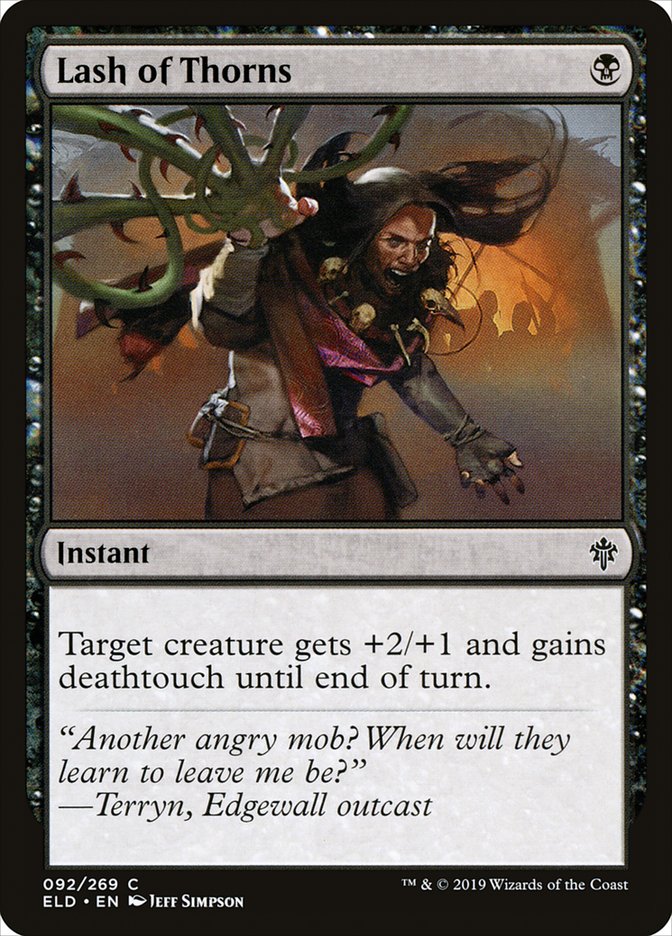 Lash of Thorns [Throne of Eldraine] MTG Single Magic: The Gathering | Red Claw Gaming