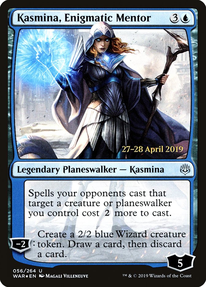 Kasmina, Enigmatic Mentor [War of the Spark Prerelease Promos] MTG Single Magic: The Gathering | Red Claw Gaming
