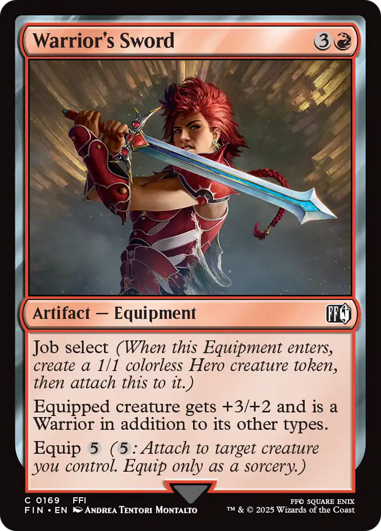 Warrior's Sword [FINAL FANTASY] MTG Single Magic: The Gathering | Red Claw Gaming