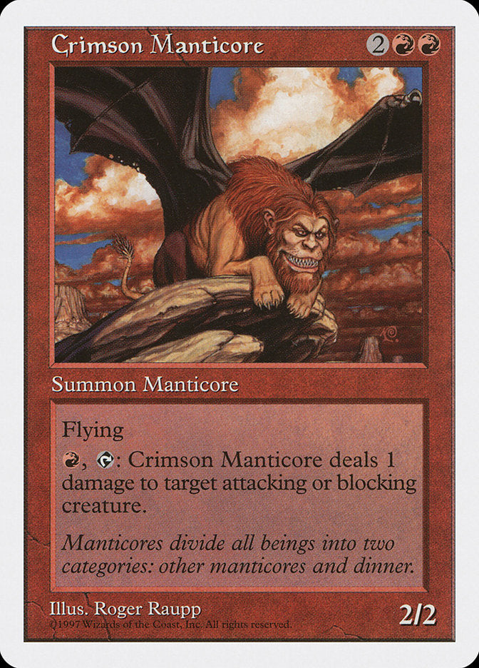 Crimson Manticore [Fifth Edition] MTG Single Magic: The Gathering | Red Claw Gaming