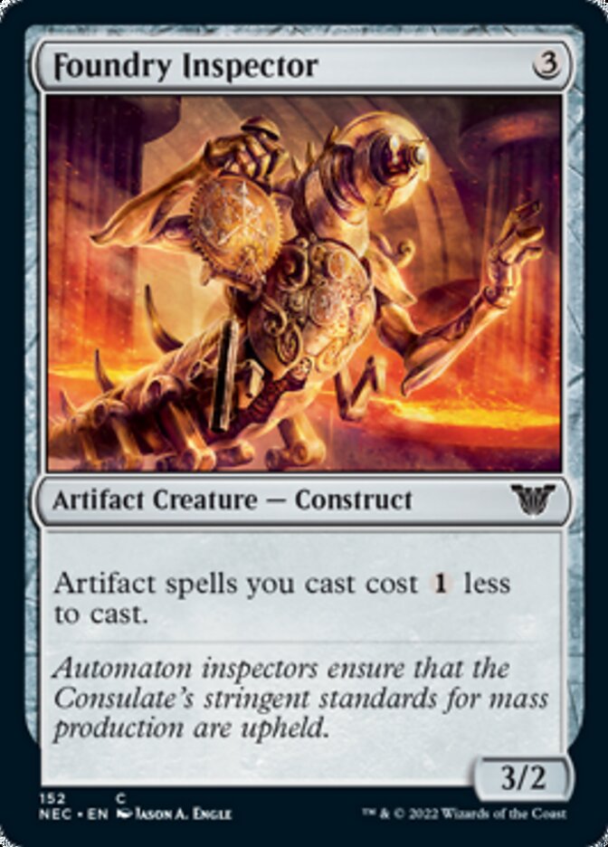 Foundry Inspector [Kamigawa: Neon Dynasty Commander] MTG Single Magic: The Gathering | Red Claw Gaming
