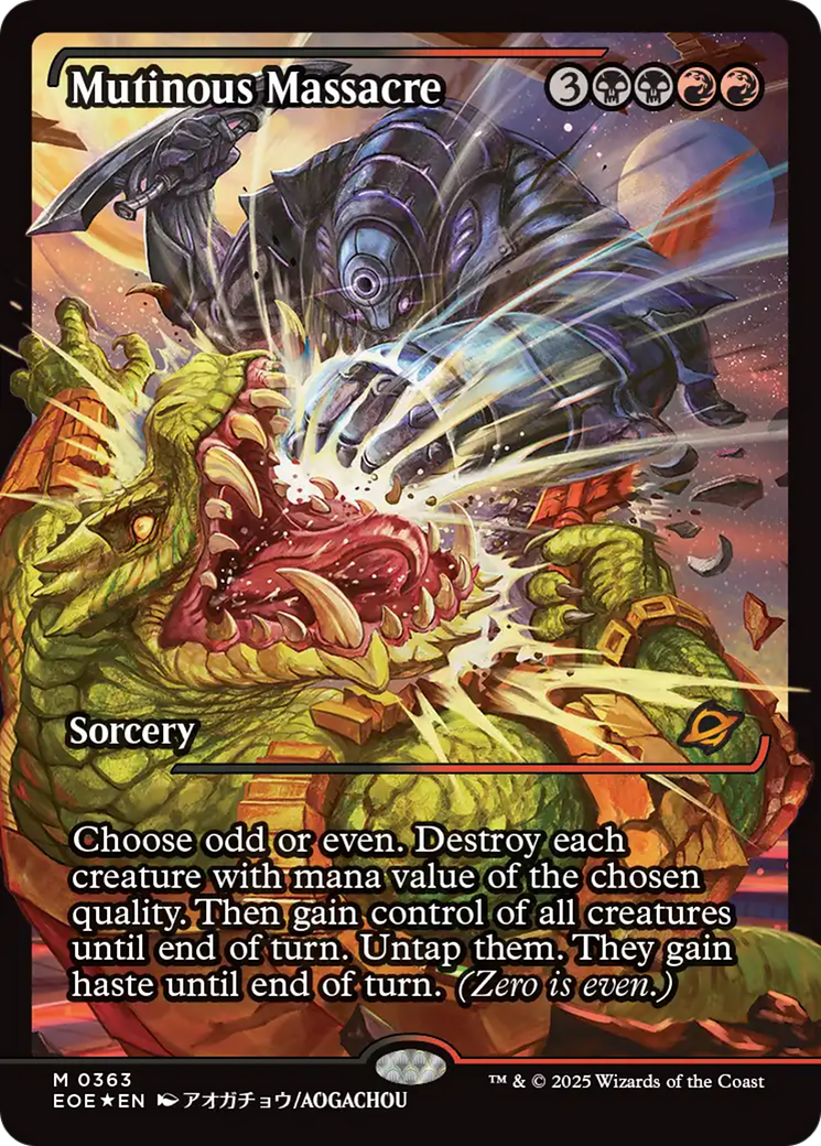 Mutinous Massacre (Showcase) [Edge of Eternities] MTG Single Magic: The Gathering | Red Claw Gaming