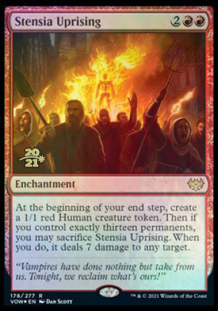 Stensia Uprising [Innistrad: Crimson Vow Prerelease Promos] MTG Single Magic: The Gathering | Red Claw Gaming