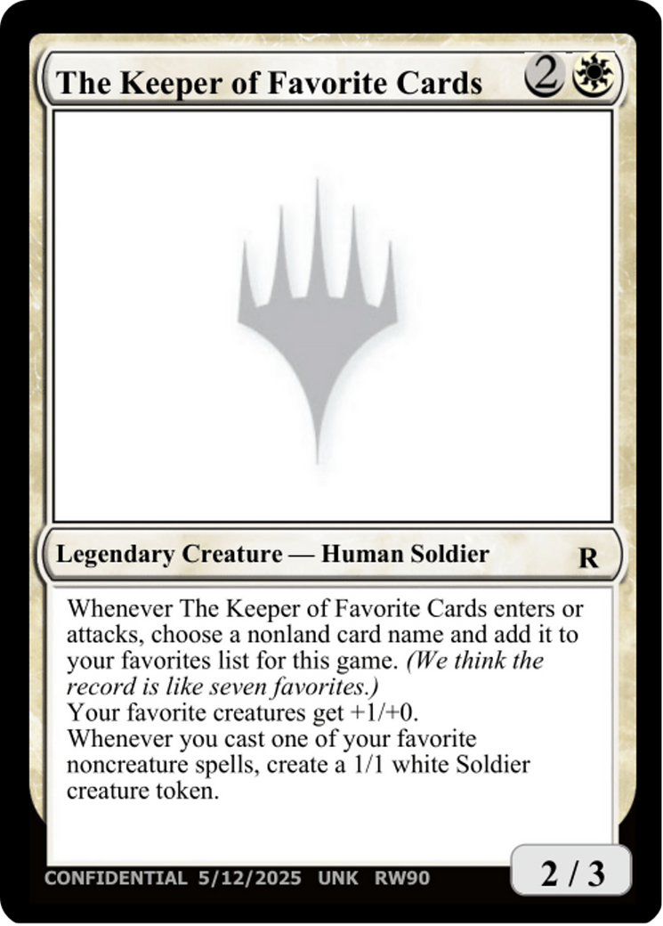 The Keeper of Favorite Cards (5/12/2025) [Unknown Event] | Red Claw Gaming
