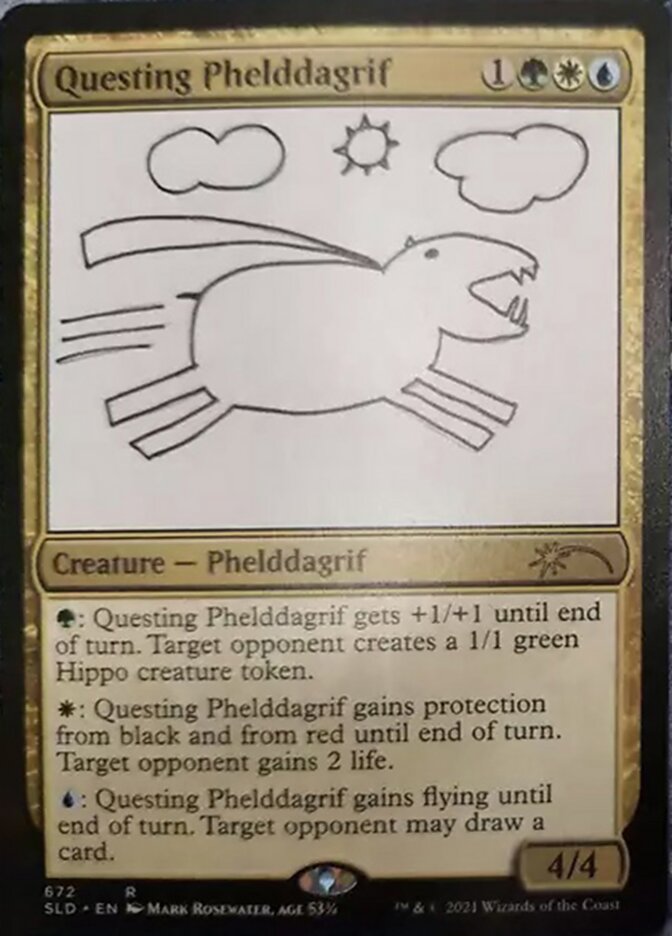 Questing Phelddagrif (672) [Secret Lair Drop Promos] MTG Single Magic: The Gathering | Red Claw Gaming