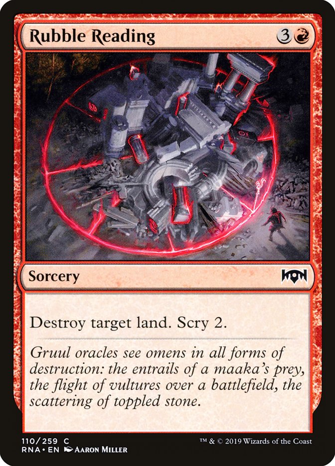 Rubble Reading [Ravnica Allegiance] MTG Single Magic: The Gathering | Red Claw Gaming