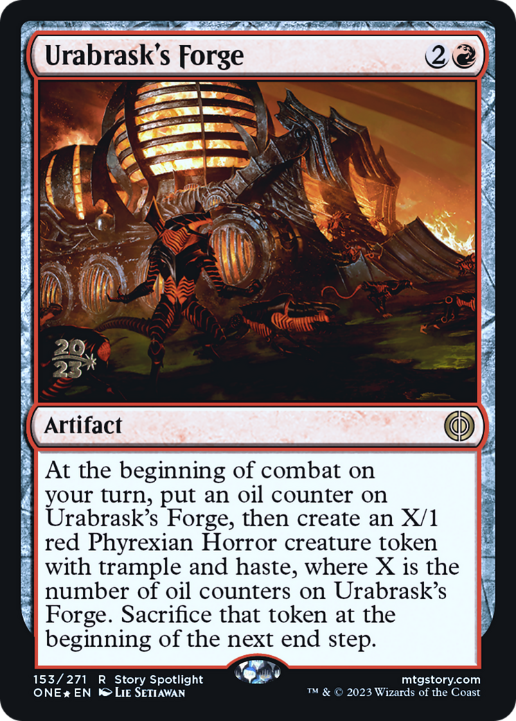 Urabrask's Forge [Phyrexia: All Will Be One Prerelease Promos] MTG Single Magic: The Gathering | Red Claw Gaming