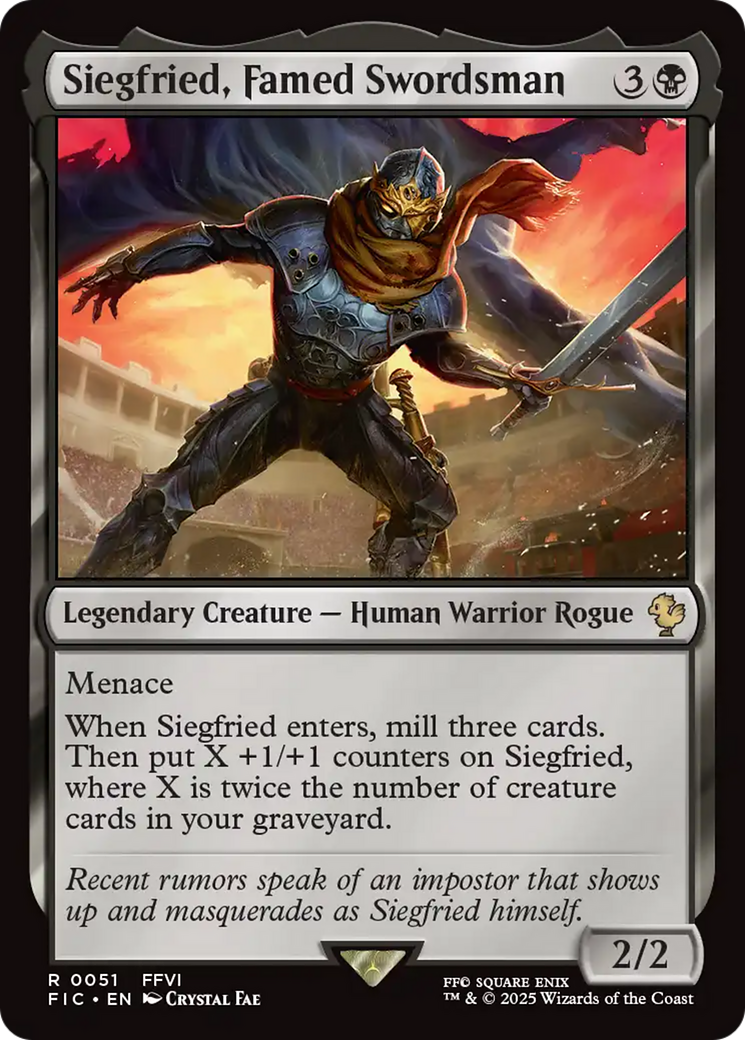 Siegfried, Famed Swordsman [FINAL FANTASY Commander] MTG Single Magic: The Gathering | Red Claw Gaming