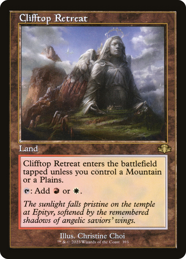 Clifftop Retreat (Retro) [Dominaria Remastered] MTG Single Magic: The Gathering | Red Claw Gaming