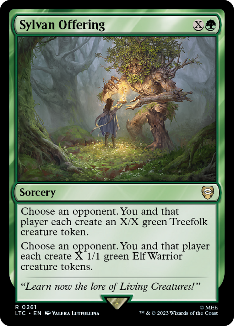 Sylvan Offering [The Lord of the Rings: Tales of Middle-Earth Commander] MTG Single Magic: The Gathering | Red Claw Gaming