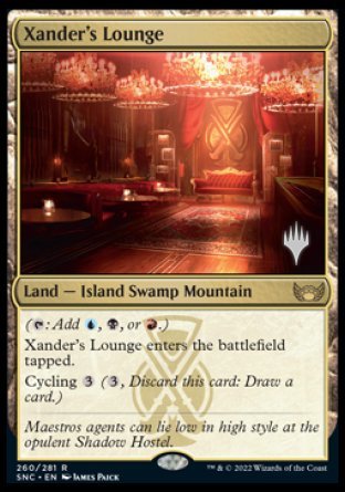 Xander's Lounge (Promo Pack) [Streets of New Capenna Promos] MTG Single Magic: The Gathering | Red Claw Gaming