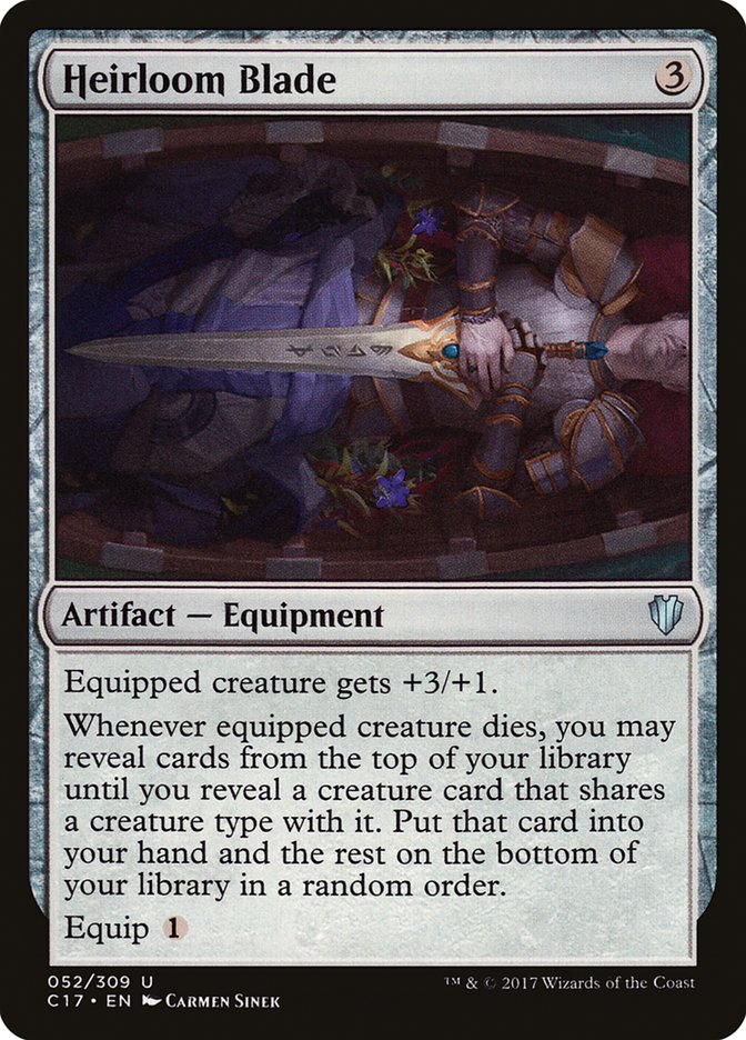 Heirloom Blade [Commander 2017] MTG Single Magic: The Gathering | Red Claw Gaming