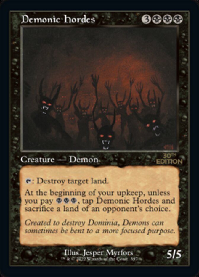Demonic Hordes (Retro) [30th Anniversary Edition] MTG Single Magic: The Gathering | Red Claw Gaming