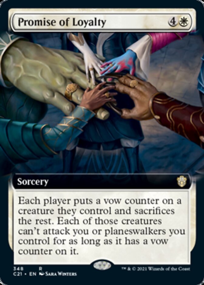 Promise of Loyalty (Extended Art) [Commander 2021] MTG Single Magic: The Gathering | Red Claw Gaming