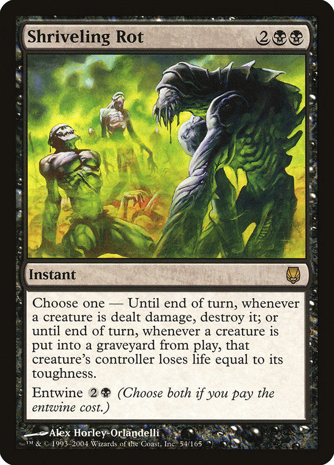 Shriveling Rot [Darksteel] MTG Single Magic: The Gathering | Red Claw Gaming