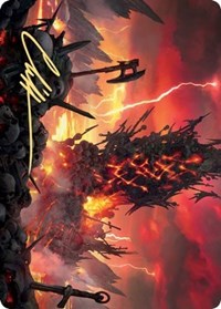 Immersturm Skullcairn Art Card (Gold-Stamped Signature) [Kaldheim Art Series] MTG Single Magic: The Gathering | Red Claw Gaming