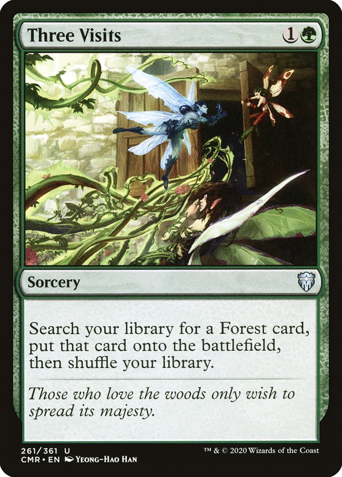 Three Visits [Commander Legends] MTG Single Magic: The Gathering | Red Claw Gaming