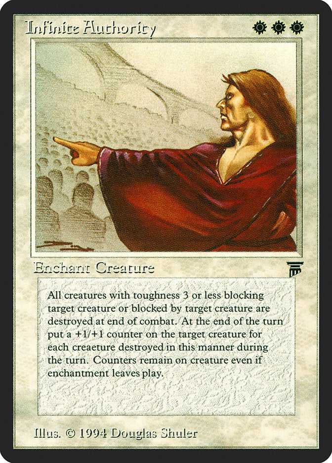 Infinite Authority [Legends] MTG Single Magic: The Gathering | Red Claw Gaming