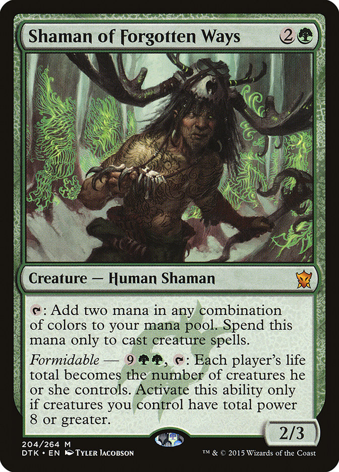Shaman of Forgotten Ways [Dragons of Tarkir] MTG Single Magic: The Gathering | Red Claw Gaming