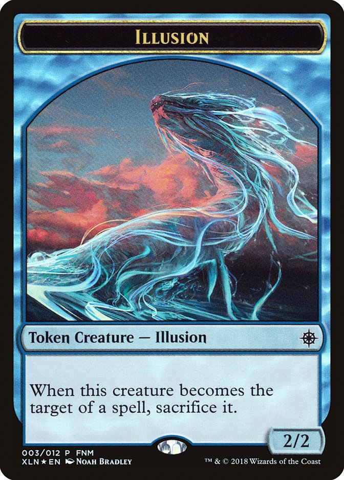 Illusion // Saproling Double-Sided Token [Friday Night Magic 2018] MTG Single Magic: The Gathering | Red Claw Gaming
