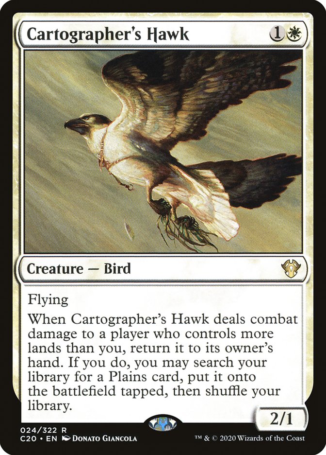 Cartographer's Hawk [Commander 2020] MTG Single Magic: The Gathering | Red Claw Gaming