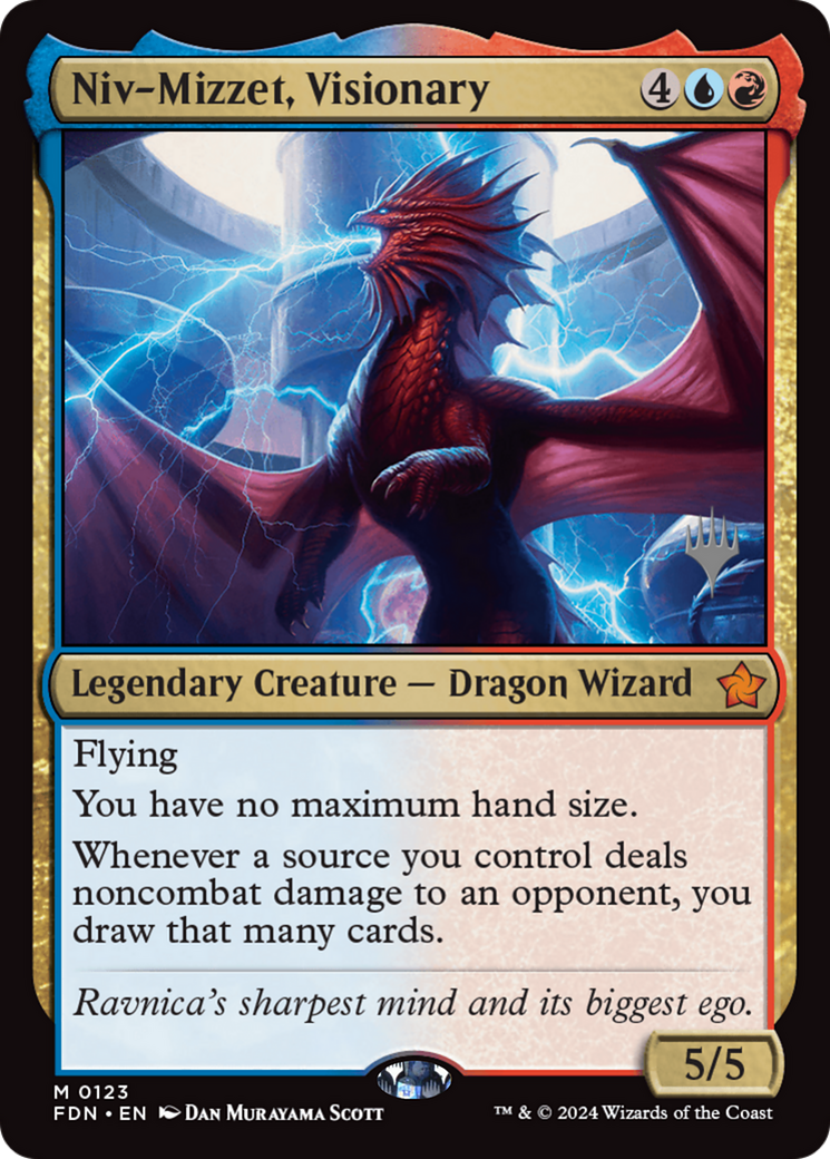 Niv-Mizzet, Visionary (Promo Pack) [Foundations Promos] MTG Single Magic: The Gathering | Red Claw Gaming